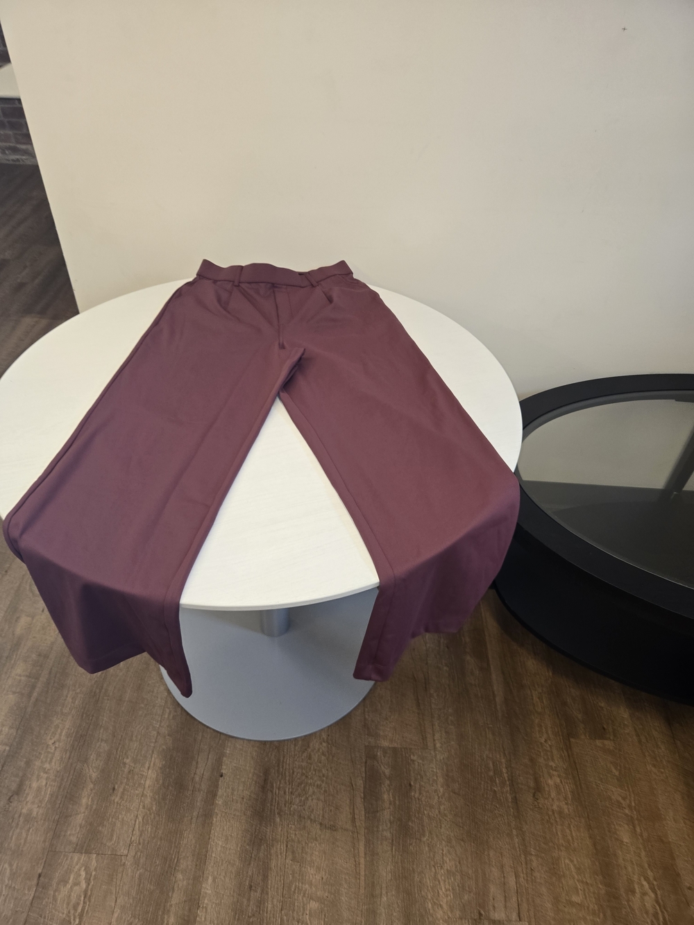 Women's HALARA Wide-Leg Pants in Maroon Medium